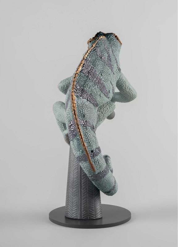 NEW LLADRO CHAMELEON FIGURINE #9564 BRAND NIB BEAUTIFUL WILD METALLIC - 6