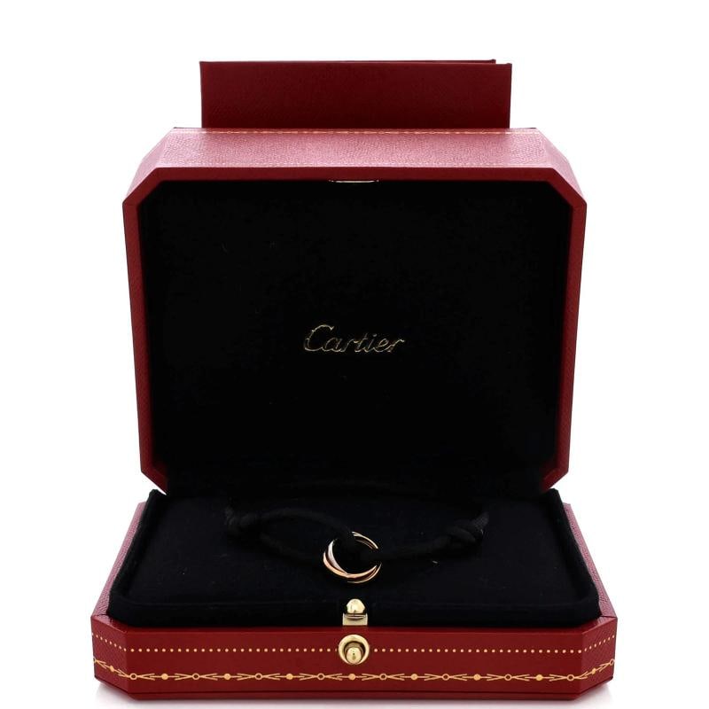 Cartier Trinity On Cord Bracelet Silk Cord with 18K Tricolor Gold - 2