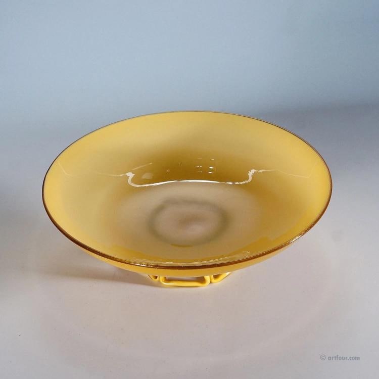 Great Vetro Incamiciato Glass Bowl Murano 1930s - 3