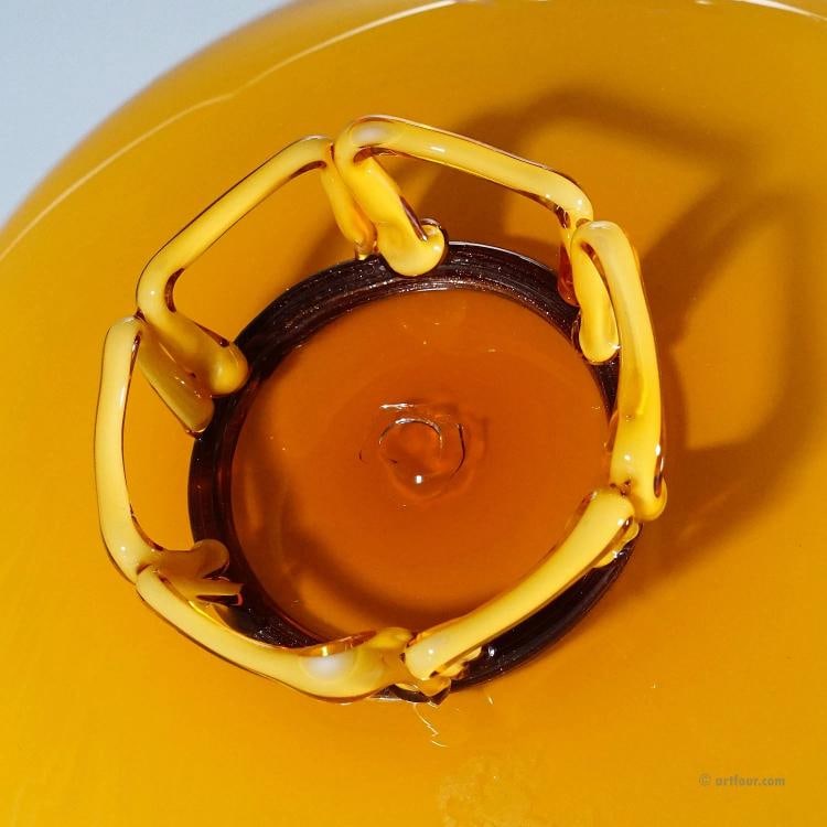 Great Vetro Incamiciato Glass Bowl Murano 1930s - 6