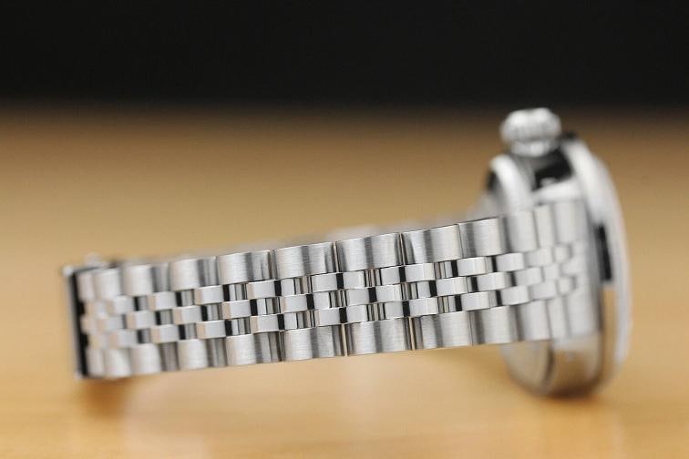 LADIES ROLEX DATEJUST SILVER DIAMOND 18K WHITE GOLD & STAINLESS STEEL WATCH - 6