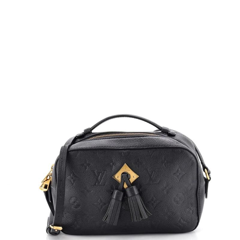 Louis Vuitton Saintonge Handbag Monogram Empreinte Leather: Condition: Pre-owned - Fair,Brand: Louis Vuitton,Exterior Material: Leather,Style: Cross Body Bags,Exterior Color: Black,Department: Women,Size: Unknown
