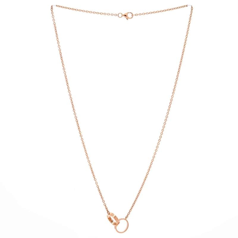 Cartier Love Interlocking Necklace 18K Rose Gold - 2