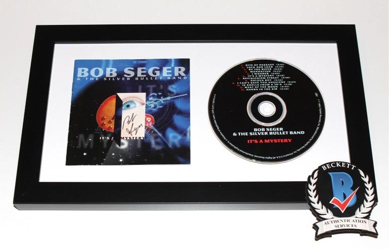 BOB SEGER SIGNED FRAMED 'IT'S A MYSTERY' CD COVER ALBUM BECKETT COA NIGHT MOVES: Industry: Music,Signed: Yes,Autograph Authentication: Beckett,Object Type: CD & Booklet,Original/Reproduction: Original,Country of Origin: United States