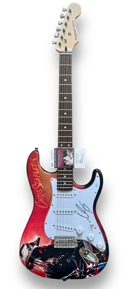 CHRIS STAPLETON Signed Guitar Custom Graphics JSA COA TENNESEE WHISKEY - 2