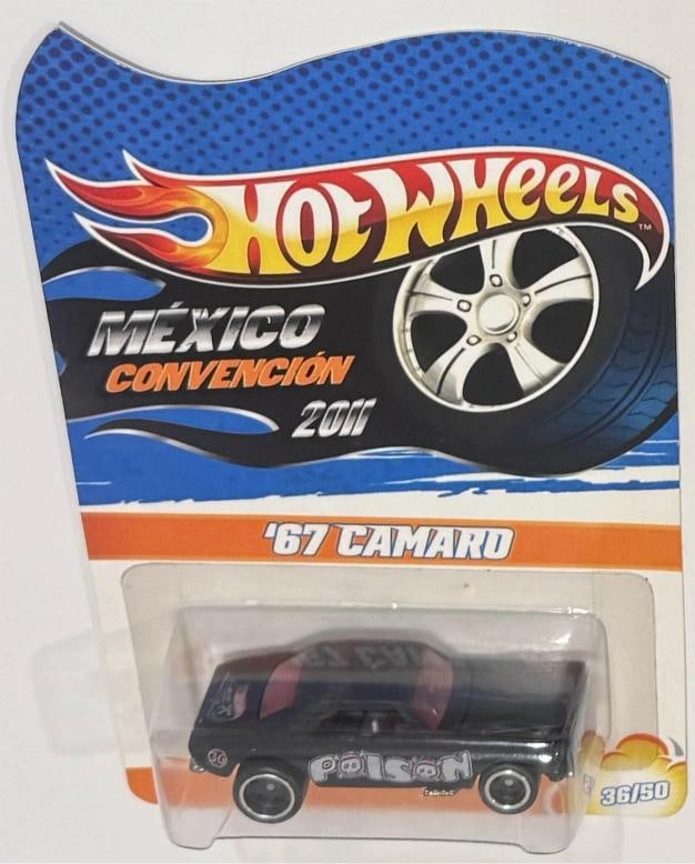 Black '67 CHEVY CAMARO Hot Wheels 2011 Mexico Convention 36/50 - 2