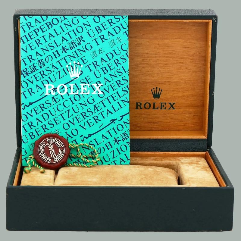 Rolex Day-Date President 1803 Black Diamond Bezel Yellow Gold 36mm Watch Box - 7