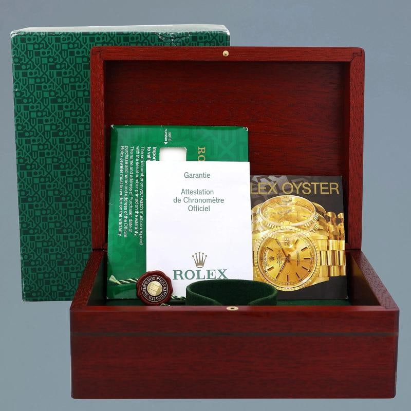 2006 MINT PAPERS Rolex Daytona White Gold 116519 Meteorite Roman Leather Watch - 7
