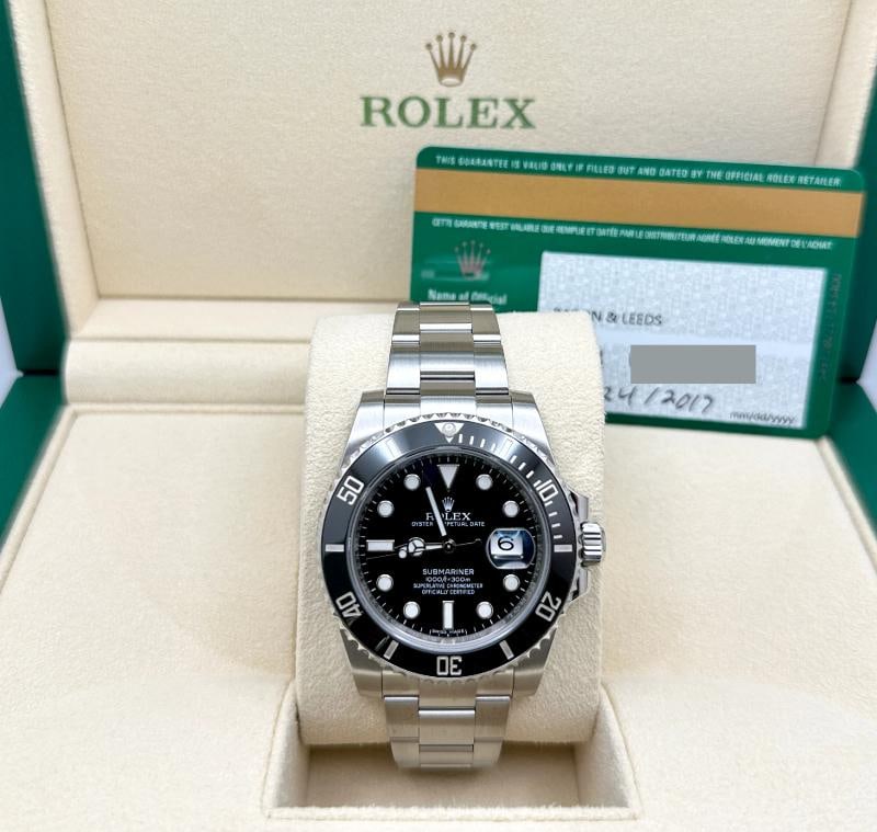 Rolex Submariner Date 116610LN 40mm Black Ceramic Stainless Steel Box Paper - 2