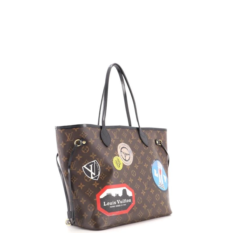 Louis Vuitton Neverfull NM Tote Limited Edition World Tour Monogram Canvas MM - 3