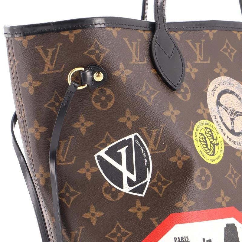 Louis Vuitton Neverfull NM Tote Limited Edition World Tour Monogram Canvas MM - 7