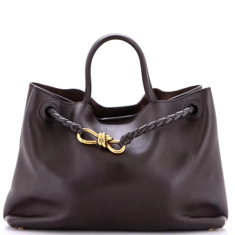 Bottega Veneta Andiamo Top Handle Bag Leather Medium: Condition: Pre-owned - Good,Brand: Bottega Veneta,Exterior Material: Leather,Style: Top Handle,Exterior Color: Brown,Department: Women,Size: Medium