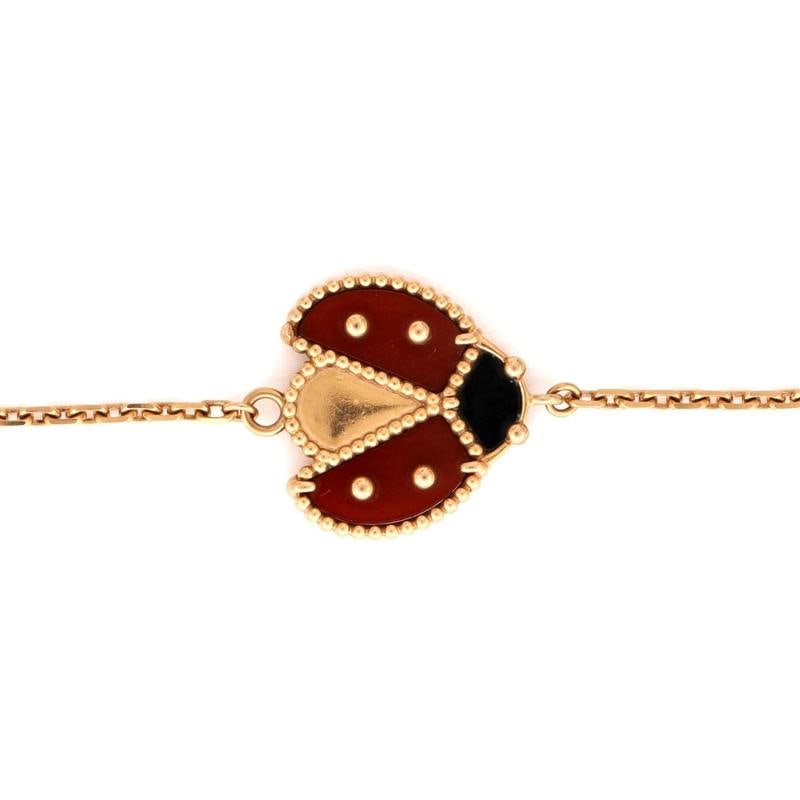 Van Cleef & Arpels Lucky Spring Open Wings Ladybug Bracelet 18K Rose Gold - 4