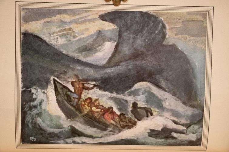 1943 Moby Dick or The Whale by Herman Melville Illustrated Signed Limited 10"Tal - 10
