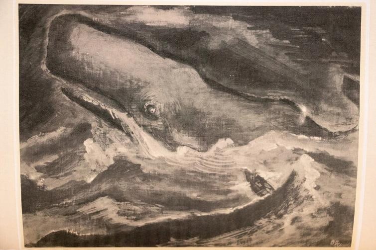 1943 Moby Dick or The Whale by Herman Melville Illustrated Signed Limited 10"Tal - 7