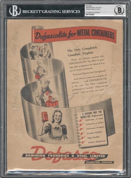 Jackie Robinson Pre Rookie Signed 1946 Montreal Royals Minor League Program BGS: Sport: Baseball,Player: Jackie Robinson,Signed: Yes,Original/Reprint: Original,Autograph Authentication: Beckett Authentication Services (BAS),Product: Program,Country of Origin: United States
