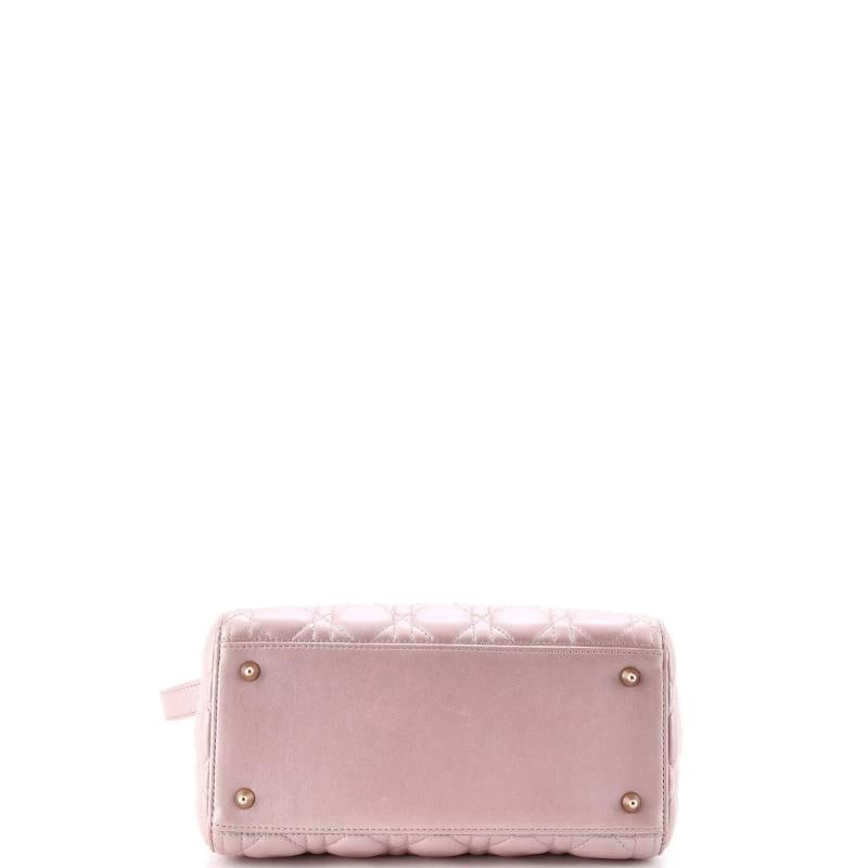 Christian Dior Lady Dior Bag Cannage Quilt Lambskin Medium - 4