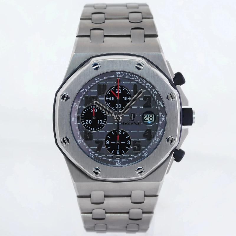 MINT Audemars Piguet 42mm Royal Oak Offshore Chrono Titanium 26170Ti Ghost Watch - 2