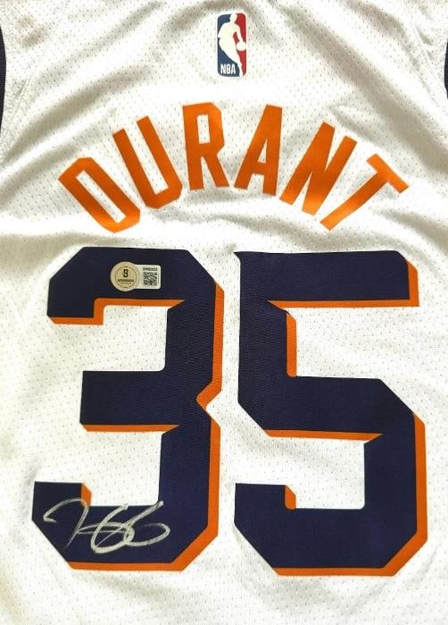 KEVIN DURANT PHOENIX SUNS SIGNED JERSEY SWINGMAN ASSOCIATION 40 NWT BECKETT BAS: Sport: Basketball,Player: Kevin Durant,Signed: Yes,Original/Reprint: Original,Autograph Authentication: Beckett Authentication Services (BAS),Product: Jersey,Team: Phoenix Suns,Country of Origin: