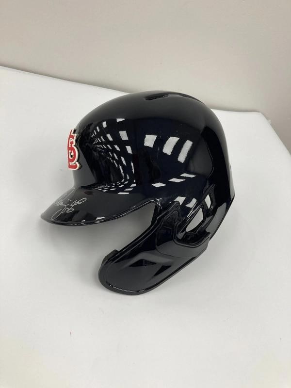 Adam Wainwright Signed 2019 NLCS Game 4 St. Louis Cardinals Game Helmet Beckett - 2