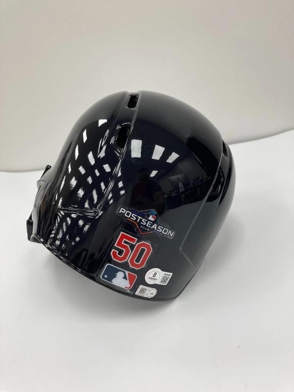 Adam Wainwright Signed 2019 NLCS Game 4 St. Louis Cardinals Game Helmet Beckett - 3