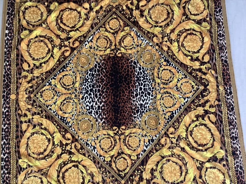 Atelier Versace Custom Made Barocco Animal Print 55Ã¢â‚¬Â55 - 3
