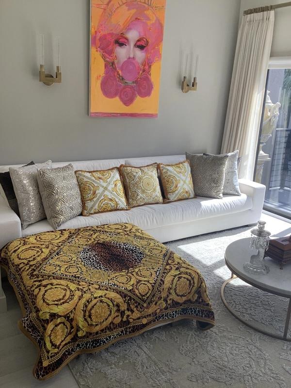 Atelier Versace Custom Made Barocco Animal Print 55Ã¢â‚¬Â55 - 8