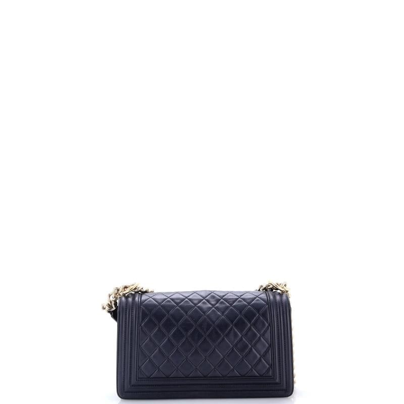 Chanel Boy Flap Bag Quilted Lambskin Old Medium - 3