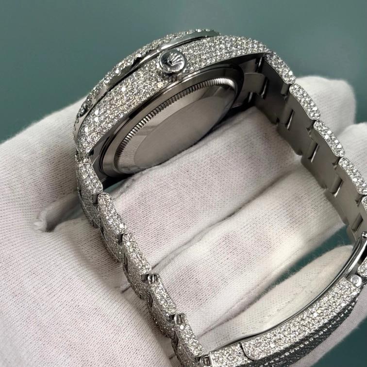 Rolex Sky Dweller 326934 42mm Iced Out Diamond Watch Case Bezel Band Steel - 6