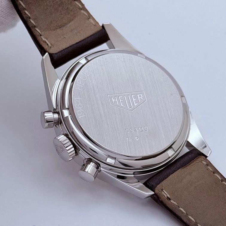 TAG Heuer Carrera 1964 Re-Edition CS3110.BC0726 36mm Silver Dial Steel Box Paper - 9