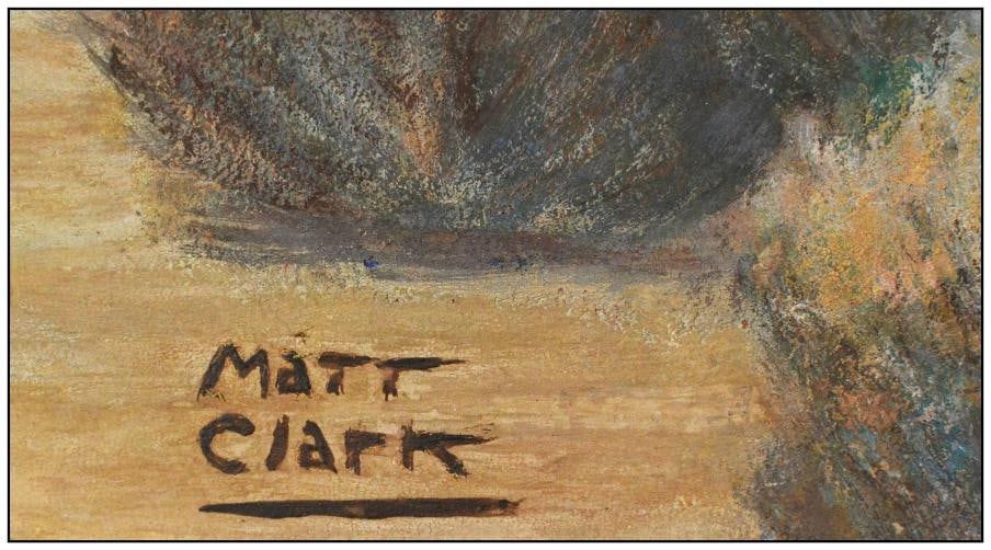 Matt Clark Original Oil Painting on Board Female Figure Horse Signed Framed Art - 5