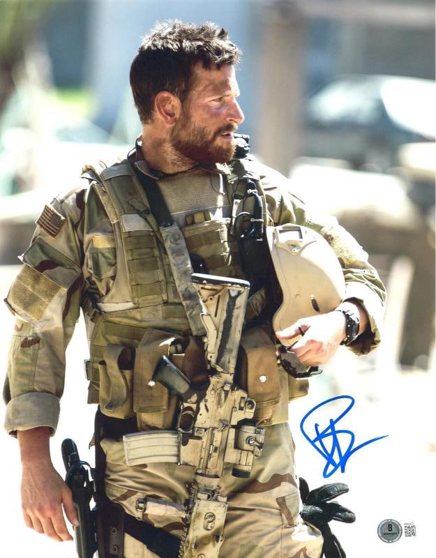 Bradley Cooper Signed Autograph American Sniper 11X14 Photo Beckett BAS: Industry: Movies,Movie: American Sniper,Signed by: BRADLEY COOPER,Size: 11X14,Autograph Authentication: Beckett,Object Type: Photograph,Original/Reproduction: Original,Country of Origin: United States