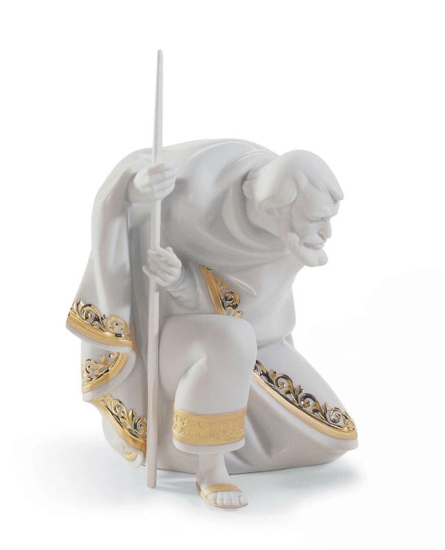 LLADRO SILENT NIGHT GOLD LUSTER NATIVITY SET #7095 BRAND NIB CHRISTMAS - 2