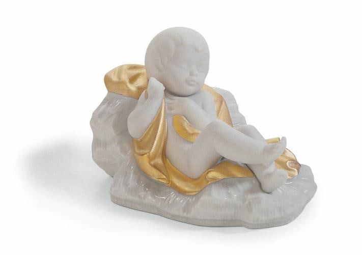 LLADRO SILENT NIGHT GOLD LUSTER NATIVITY SET #7095 BRAND NIB CHRISTMAS - 4