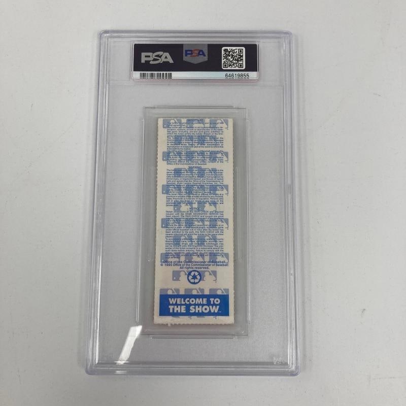 Ken Griffey Jr. & Randy Johnson Signed 1995 ALDS Game 5 Ticket PSA 10 GEM MINT - 5