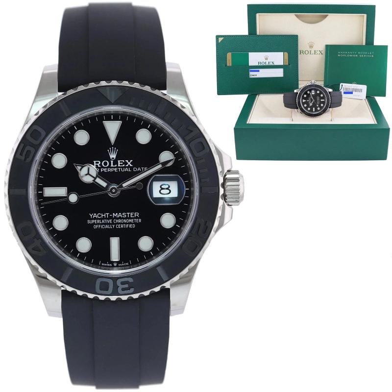 MINT 2019 PAPERS Rolex Yacht-Master 226659 White Gold 42mm Oysterflex Watch: Condition: Pre-owned - Excellent,Brand: Rolex,Department: Unisex Adults,Type: Wristwatch,Model: Yacht-Master,Country of Origin: Switzerland