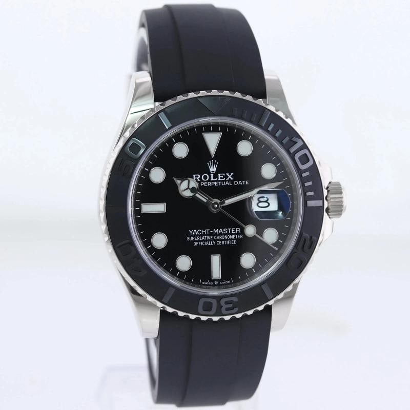 MINT 2019 PAPERS Rolex Yacht-Master 226659 White Gold 42mm Oysterflex Watch - 3