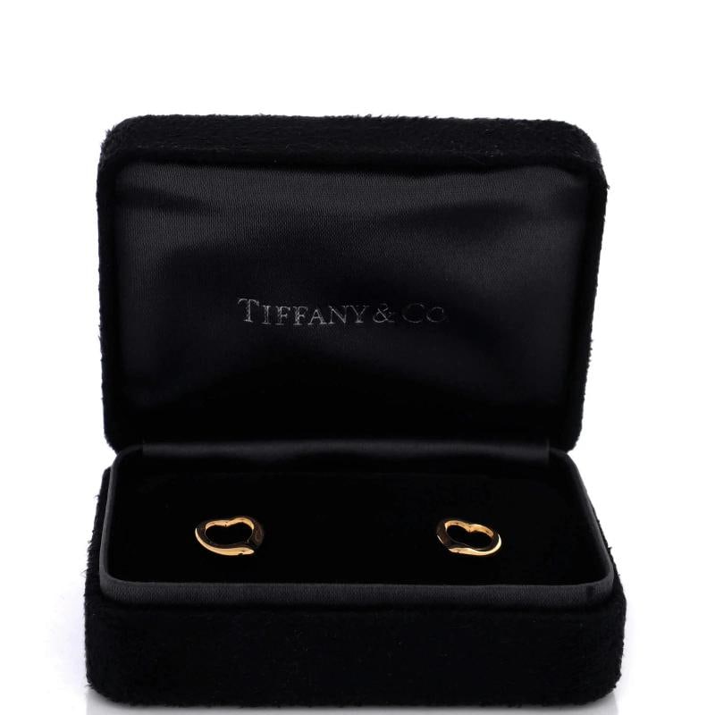 Tiffany & Co. Elsa Peretti Open Heart Earrings 18K Rose Gold 11mm - 2