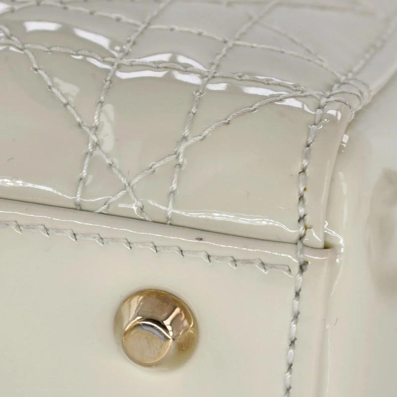 Christian Dior Lady Dior Chain Bag Cannage Quilt Patent Mini - 6