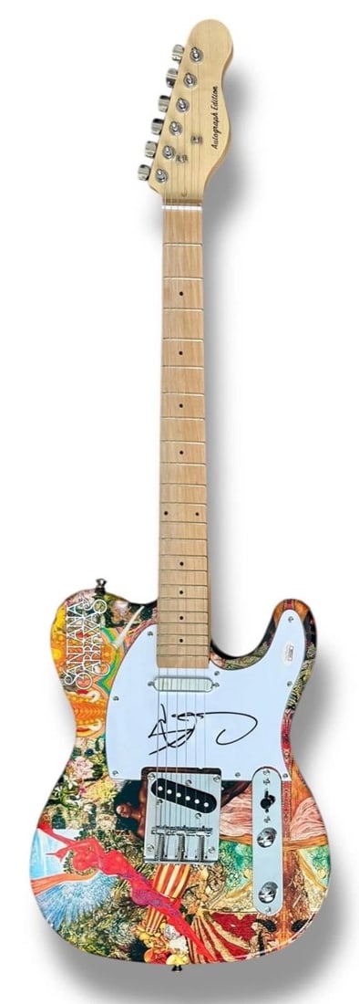 Carlos Santana Signed Guitar Custom Graphics JSA COA Abraxas Black Magic Woman - 2