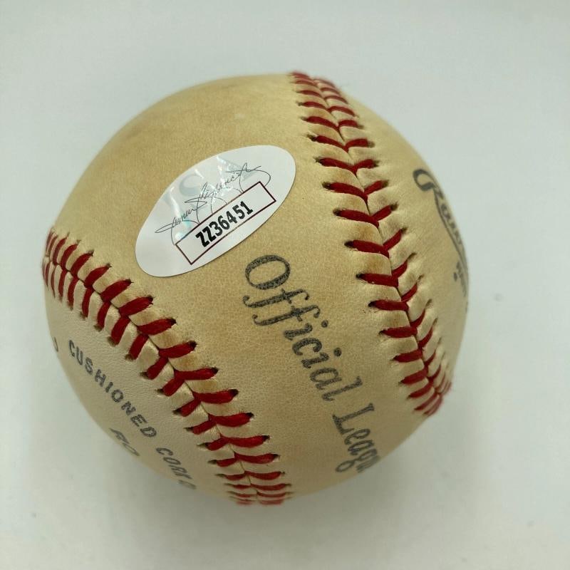 Waite Hoyt Single Signed Official League Baseball JSA COA RARE - 4