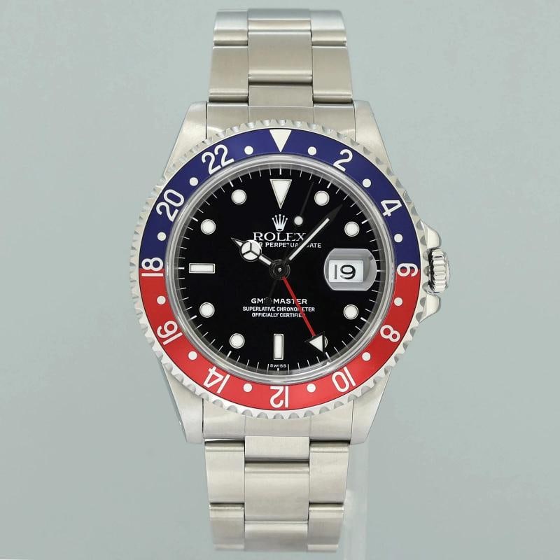 MINT Rolex 16700 GMT-Master Pepsi Blue Red Steel 40mm Watch Box - 2