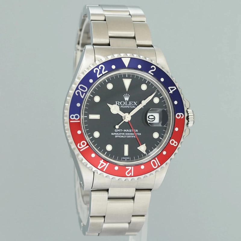 MINT Rolex 16700 GMT-Master Pepsi Blue Red Steel 40mm Watch Box - 3