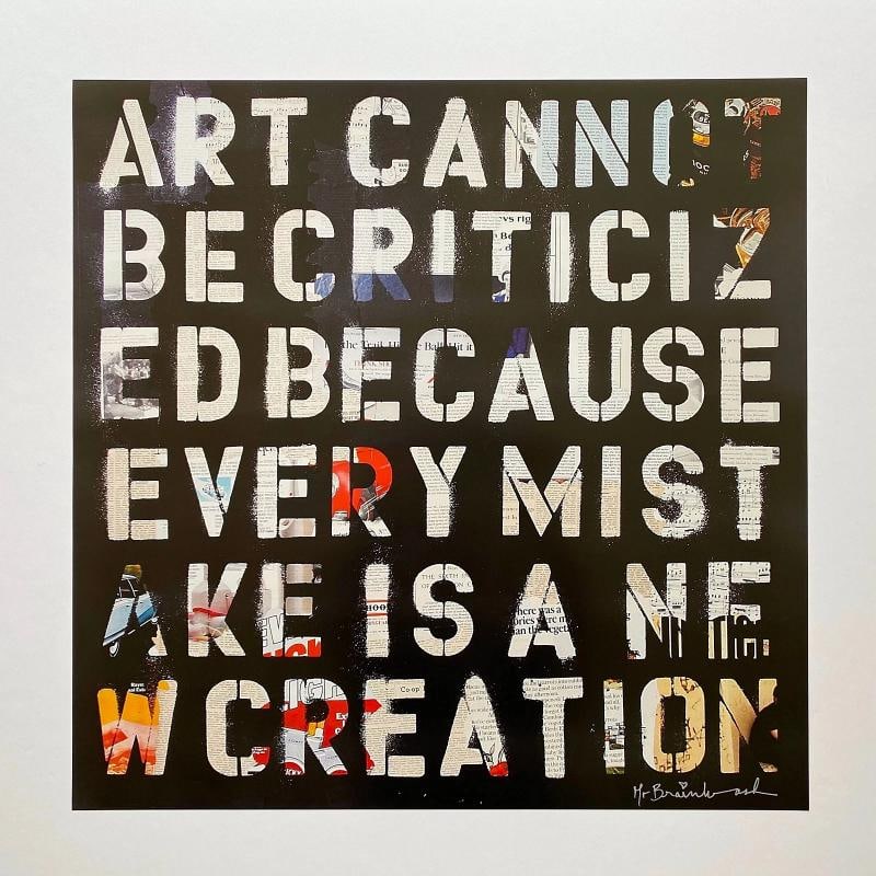 MR. BRAINWASH " ART CANNOT BE CRITICIZED " RARE LITHOGRAPH PRINT POP ART POSTER - 10