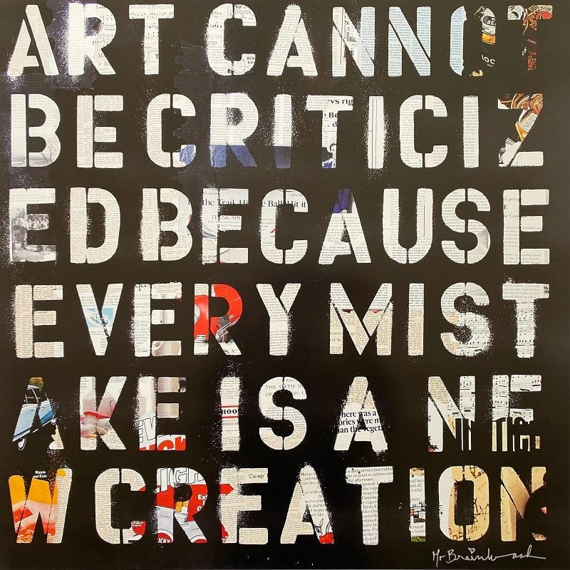 MR. BRAINWASH " ART CANNOT BE CRITICIZED " RARE LITHOGRAPH PRINT POP ART POSTER - 6
