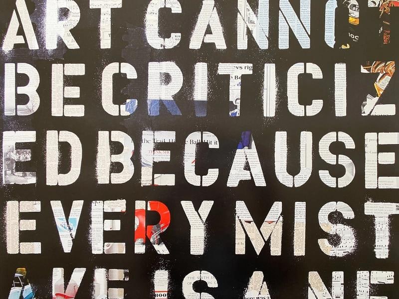 MR. BRAINWASH " ART CANNOT BE CRITICIZED " RARE LITHOGRAPH PRINT POP ART POSTER - 7