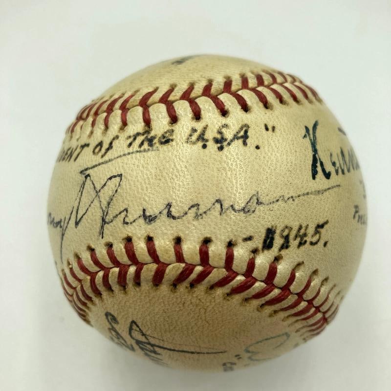President Harry S. Truman Sweet Spot Signed 1945 Baseball JSA COA - 2