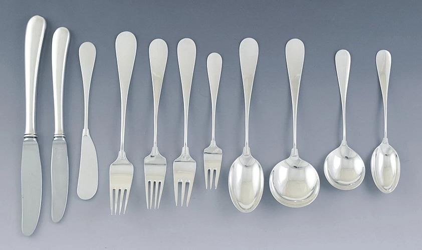 Impressive Anton Michelsen 142pc Sterling Silver Classic Flatware Set Serves 12 - 3