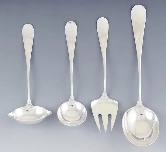 Impressive Anton Michelsen 142pc Sterling Silver Classic Flatware Set Serves 12 - 5