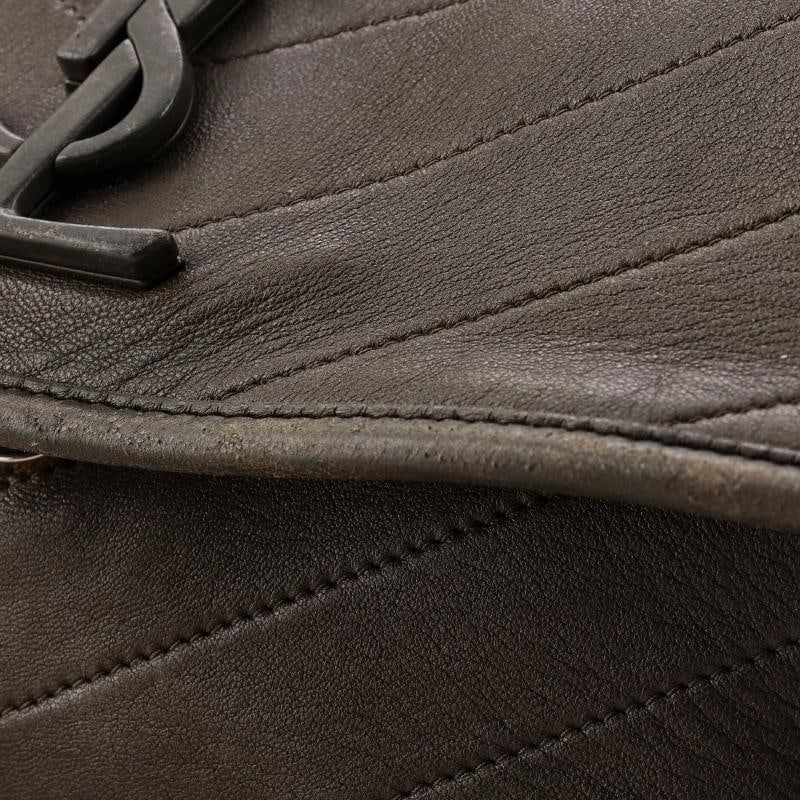 Saint Laurent Niki Chain Flap Bag Leather Medium - 6